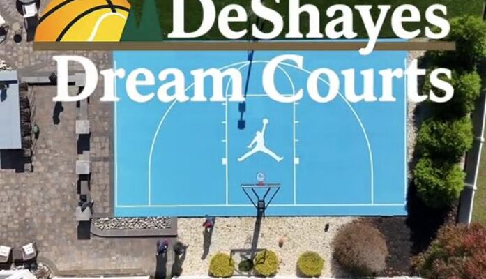Transforming a Backyard Into a Dream Court Professional Basketball Court Installation, Precision Line Painting, and Custom Jumpman Logo