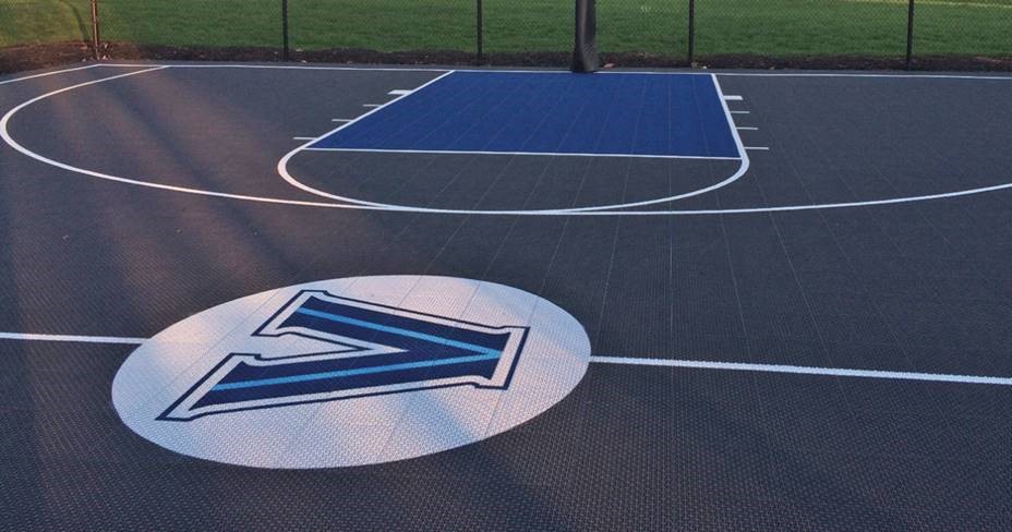custom-Villanova-basketball-court-DeShayes-Dream-Courts