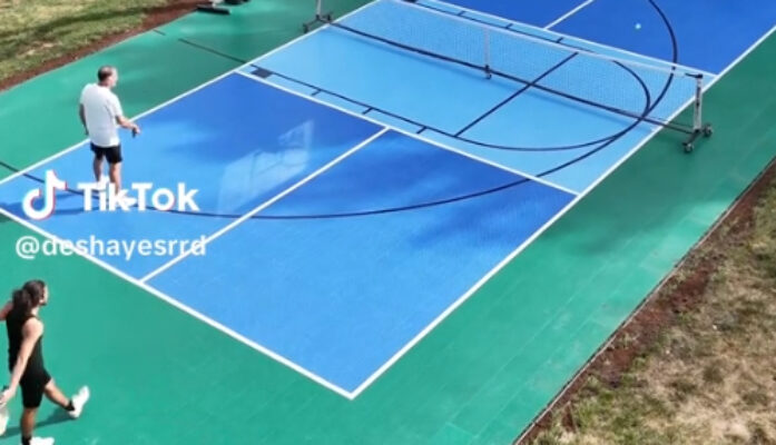 Pickleball Fun on a Custom DeShayes Dream Court